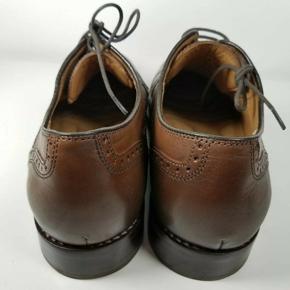 Johnston & Murphy Mens shoes oxfords Halford brown leather  display picture 1